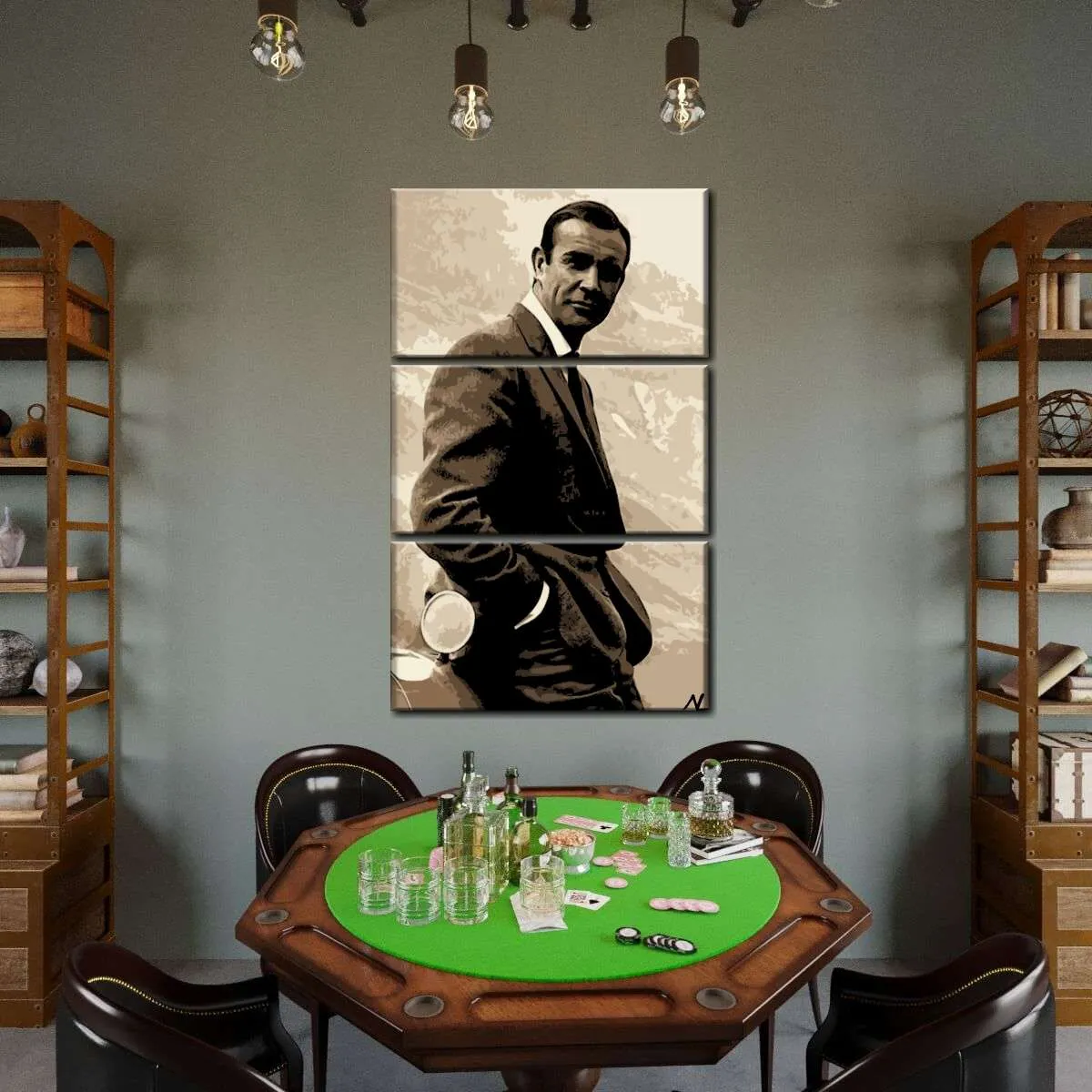 007 Sean Connery Illustration II Wall Art