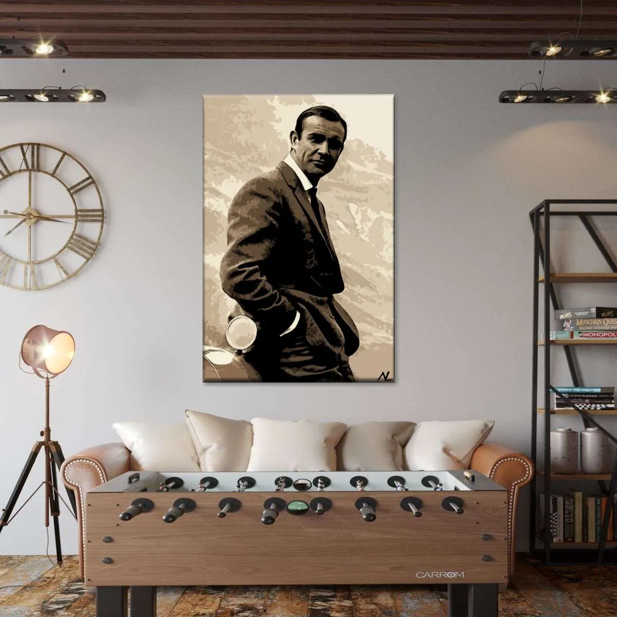 007 Sean Connery Illustration II Wall Art