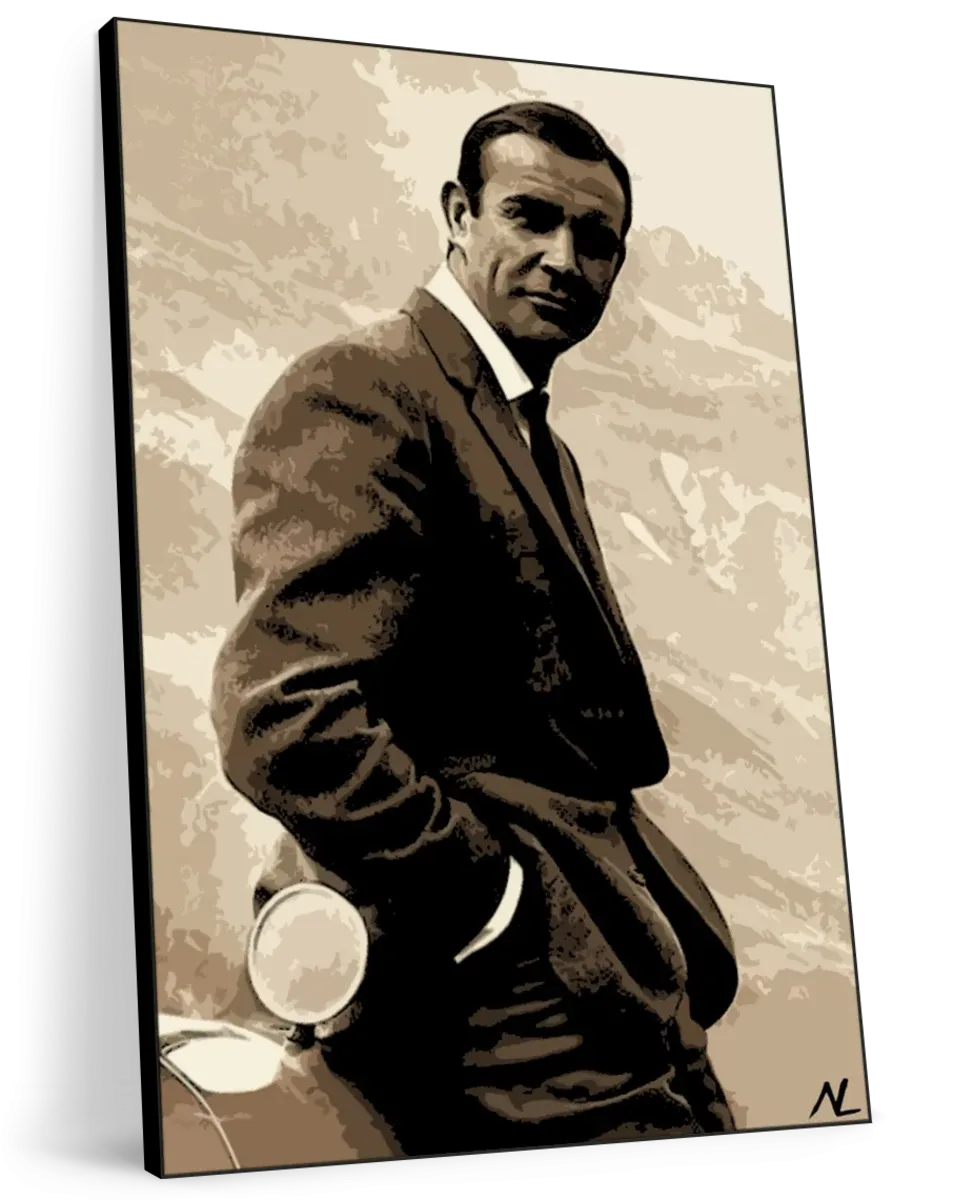 007 Sean Connery Illustration II Wall Art