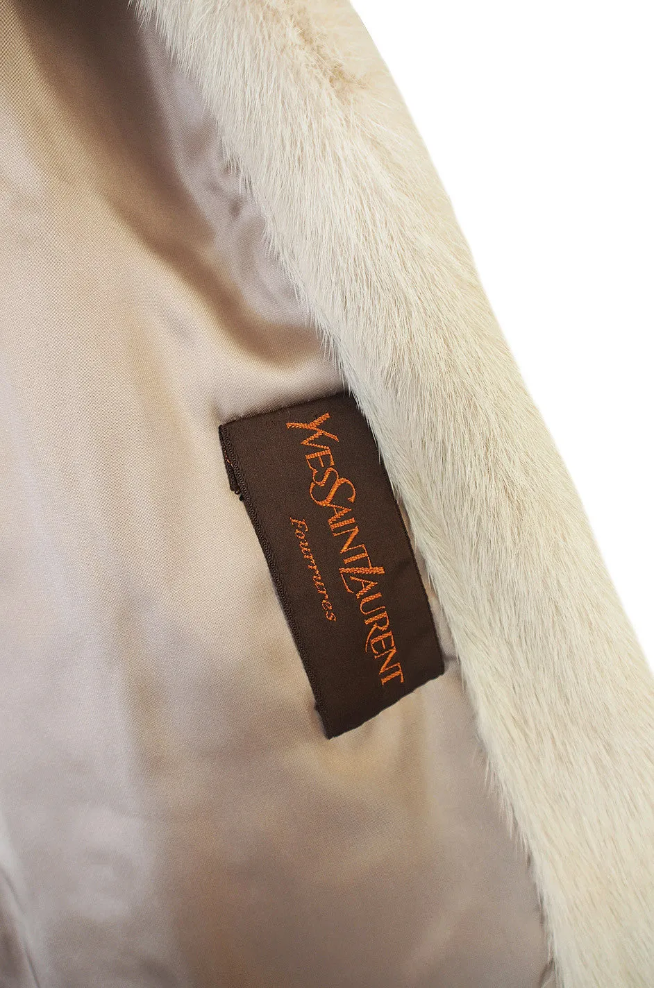 1978 Yves Saint Laurent Feather Fox & Mink Fur Jacket