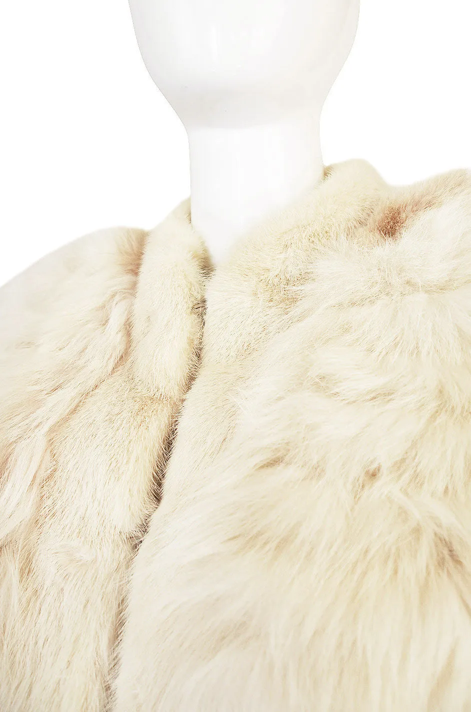 1978 Yves Saint Laurent Feather Fox & Mink Fur Jacket