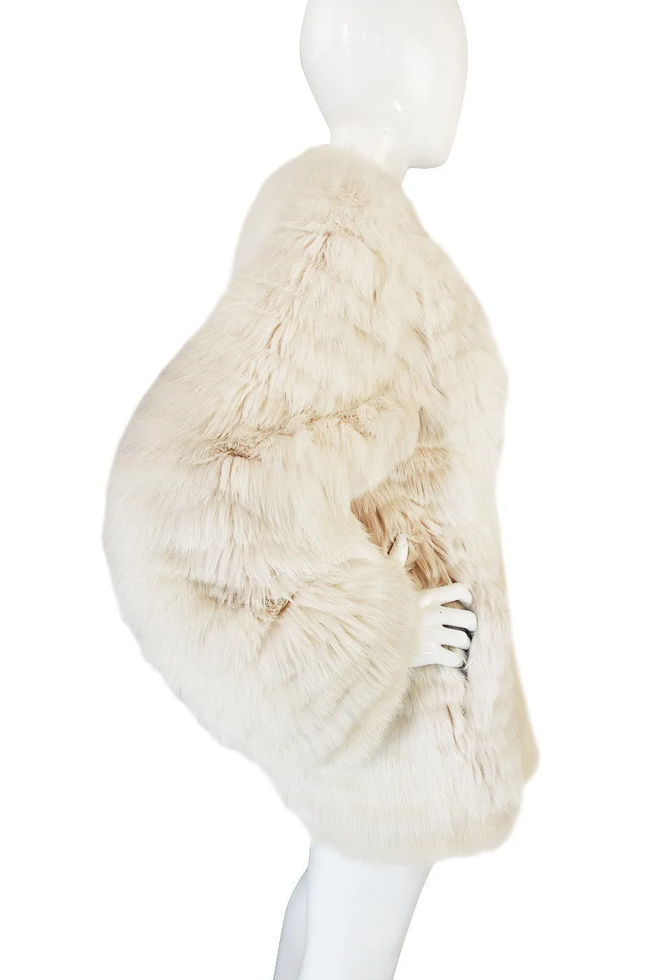 1978 Yves Saint Laurent Feather Fox & Mink Fur Jacket