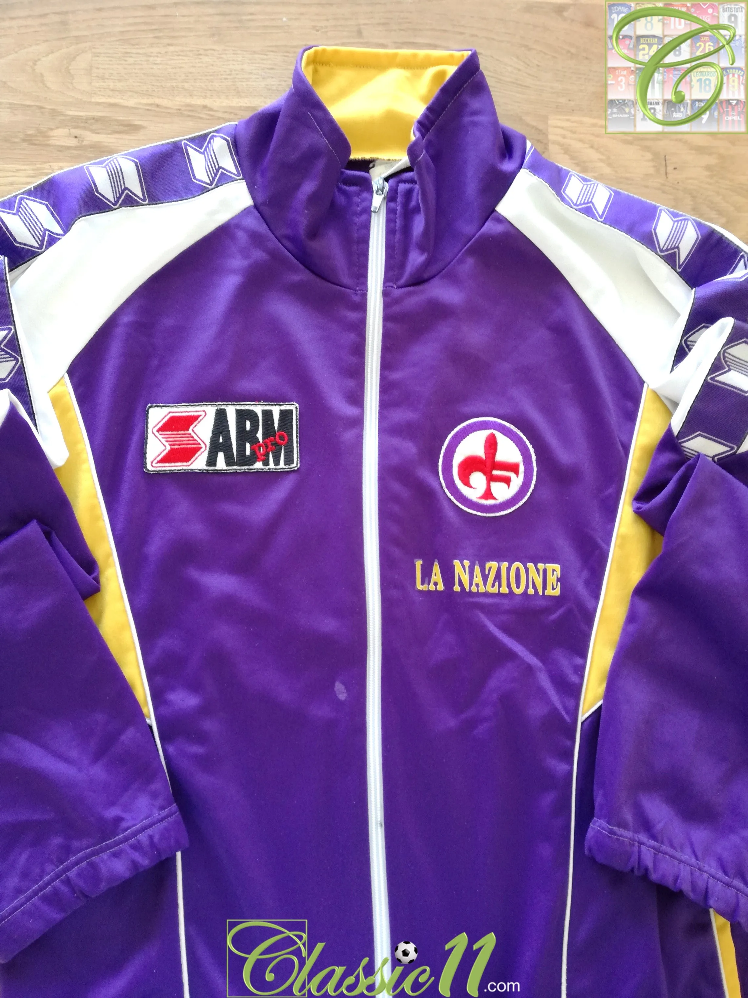 1989/90 Fiorentina Football Track Jacket (L)