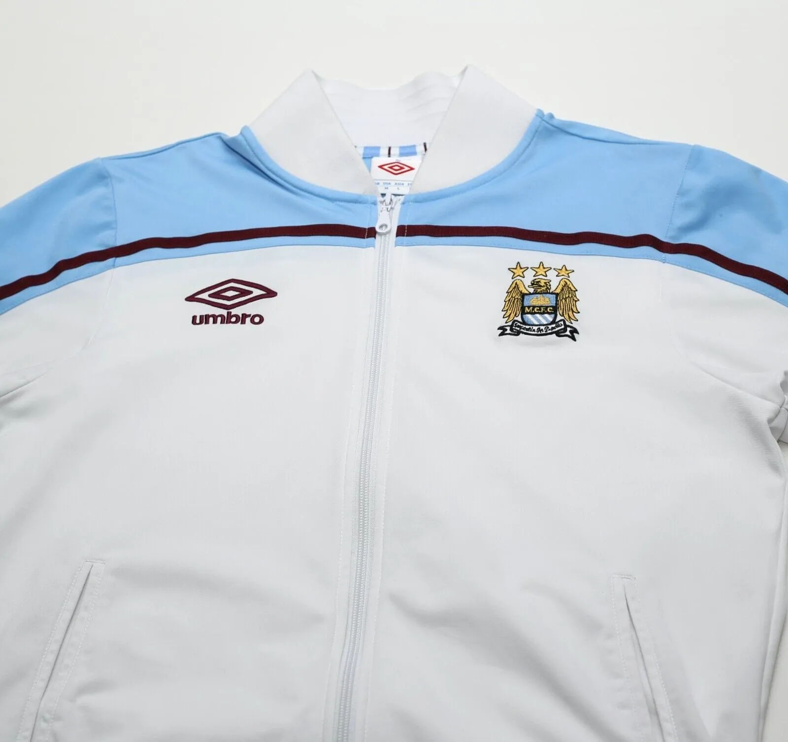 2009/10 Manchester City Vintage Umbro Football Jacket Track Top (M)