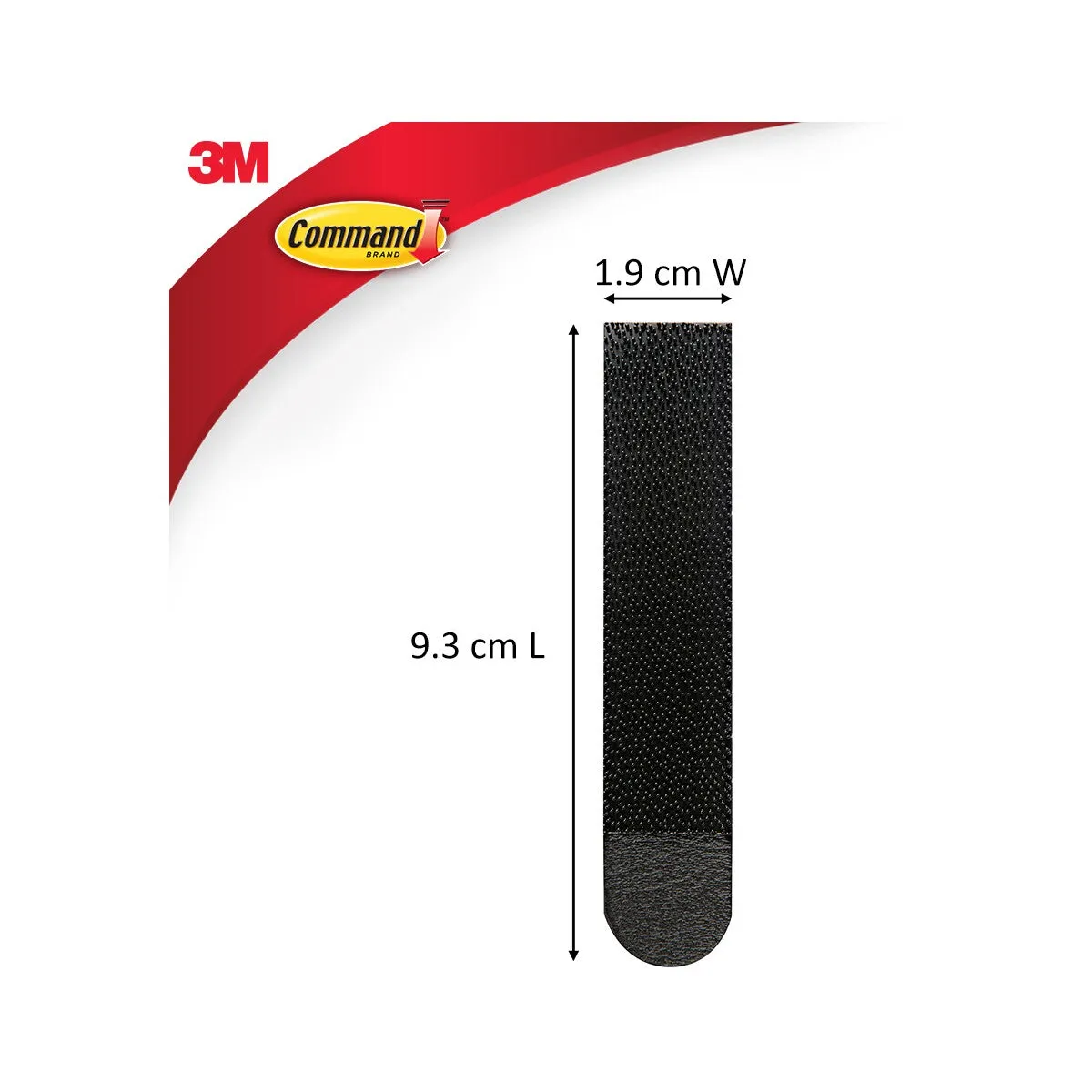 3M Command Adhesive Large Picture Hanging Strips 4 Pack - Black