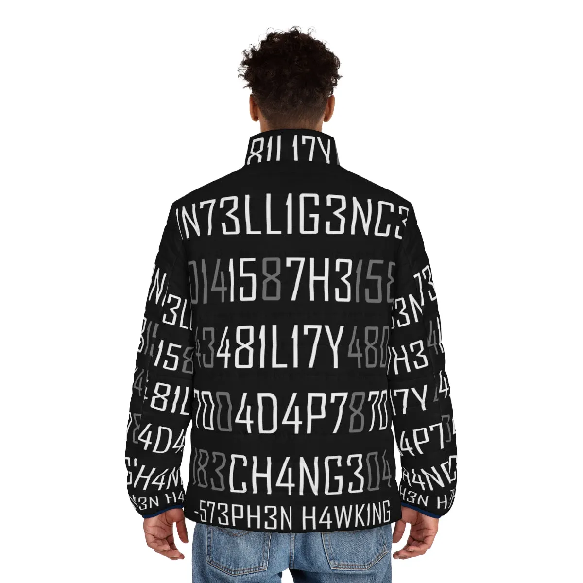 Adapt to Change with Encoded Puffer Jacket - Inspired by Stephen Hawking