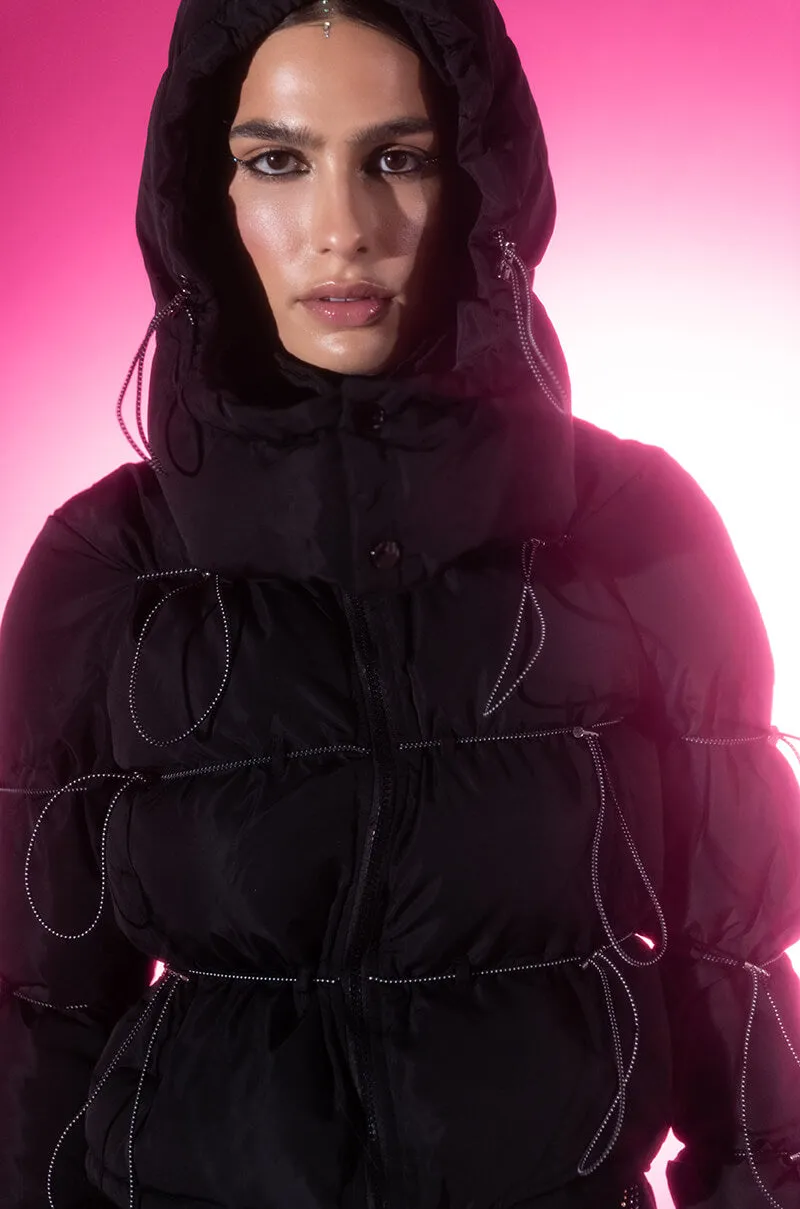 AKIRA ELASTIC DREAMS PUFFER JACKET