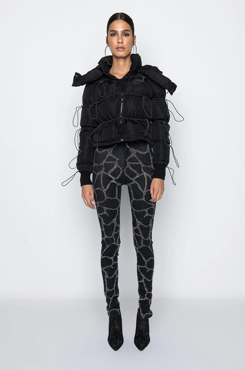 AKIRA ELASTIC DREAMS PUFFER JACKET