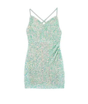 Alyce Women Mint Opal Sequin Cori Dress