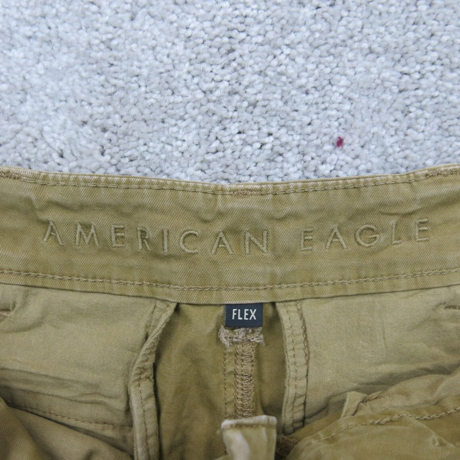 American Eagle Outfitters Mens Chino Pant Slash Pockets Mid Rise Khaki W29XL32