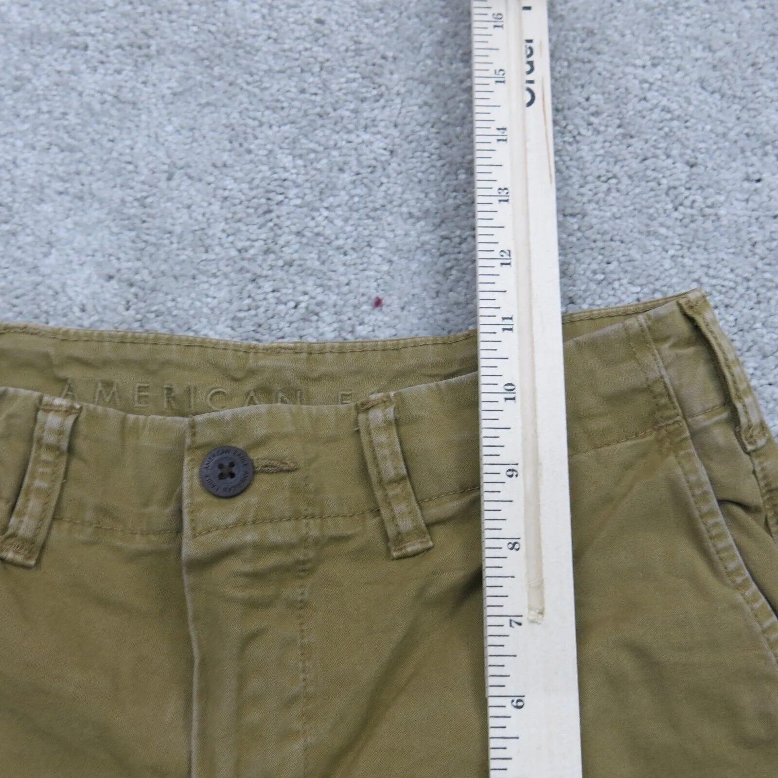 American Eagle Outfitters Mens Chino Pant Slash Pockets Mid Rise Khaki W29XL32