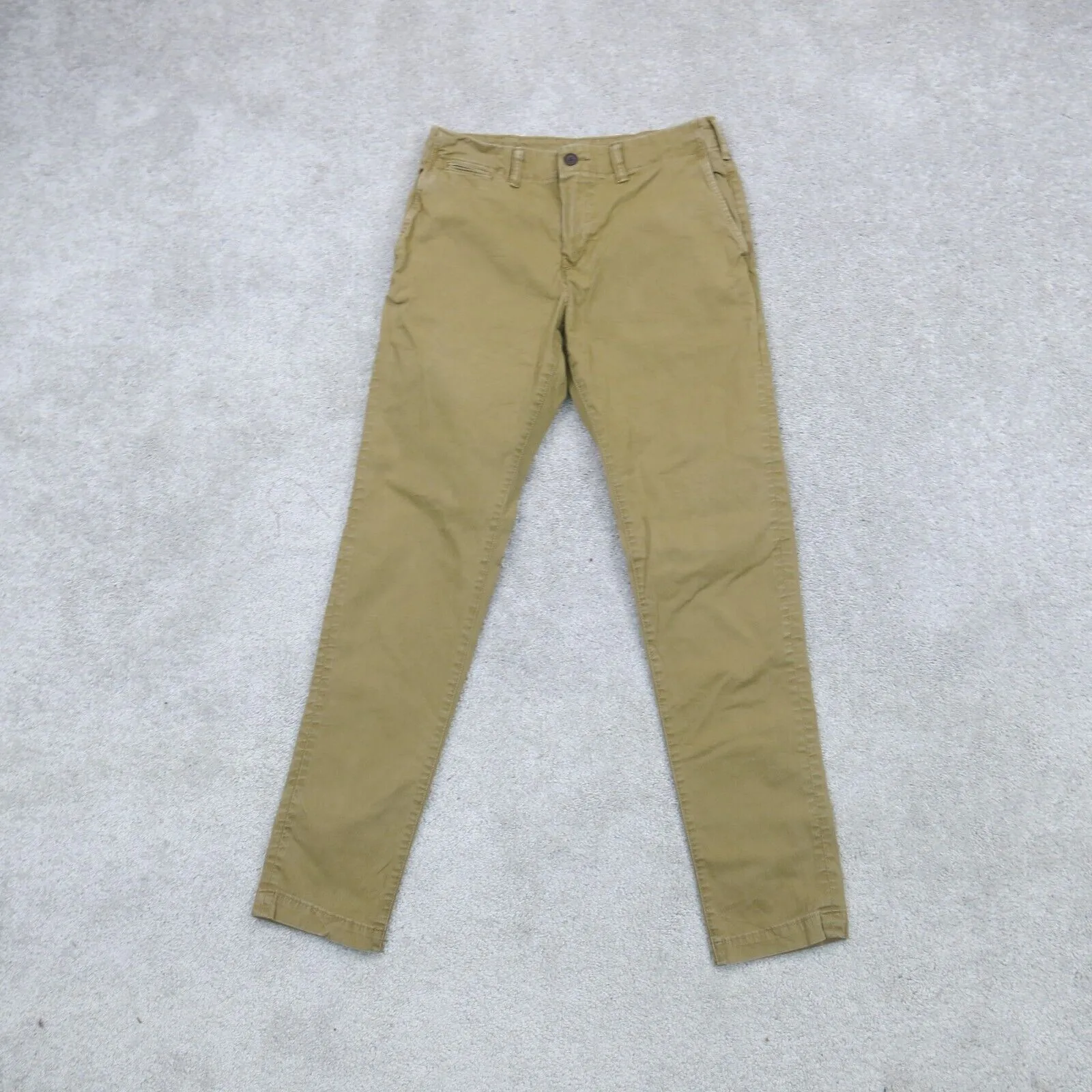 American Eagle Outfitters Mens Chino Pant Slash Pockets Mid Rise Khaki W29XL32