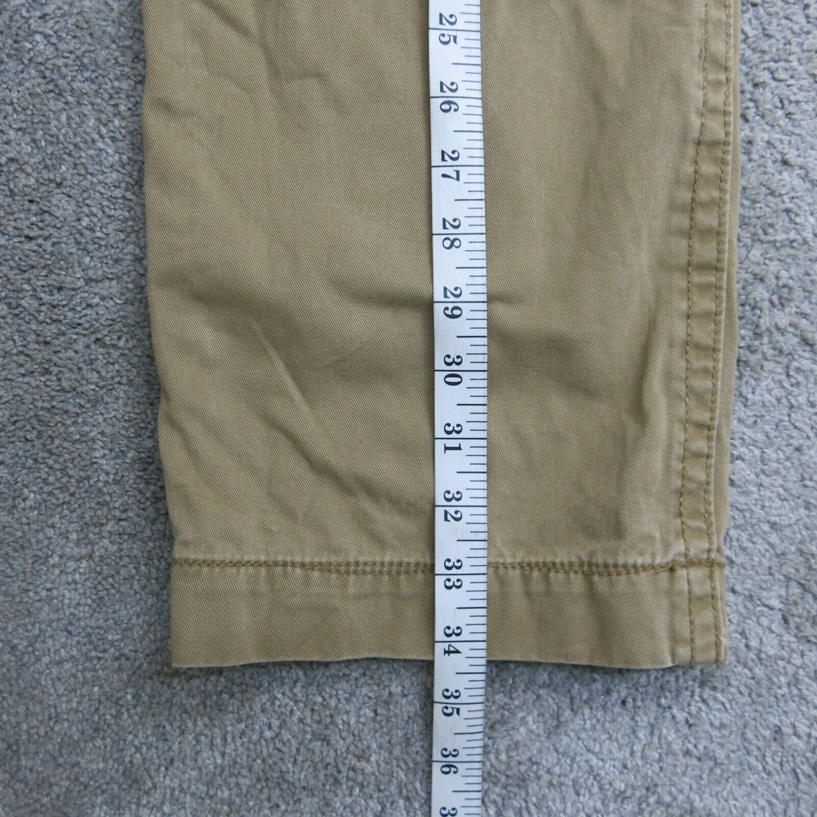 American Eagle Outfitters Mens Chino Pants Stretch Low Rise Khaki Size W31XL30