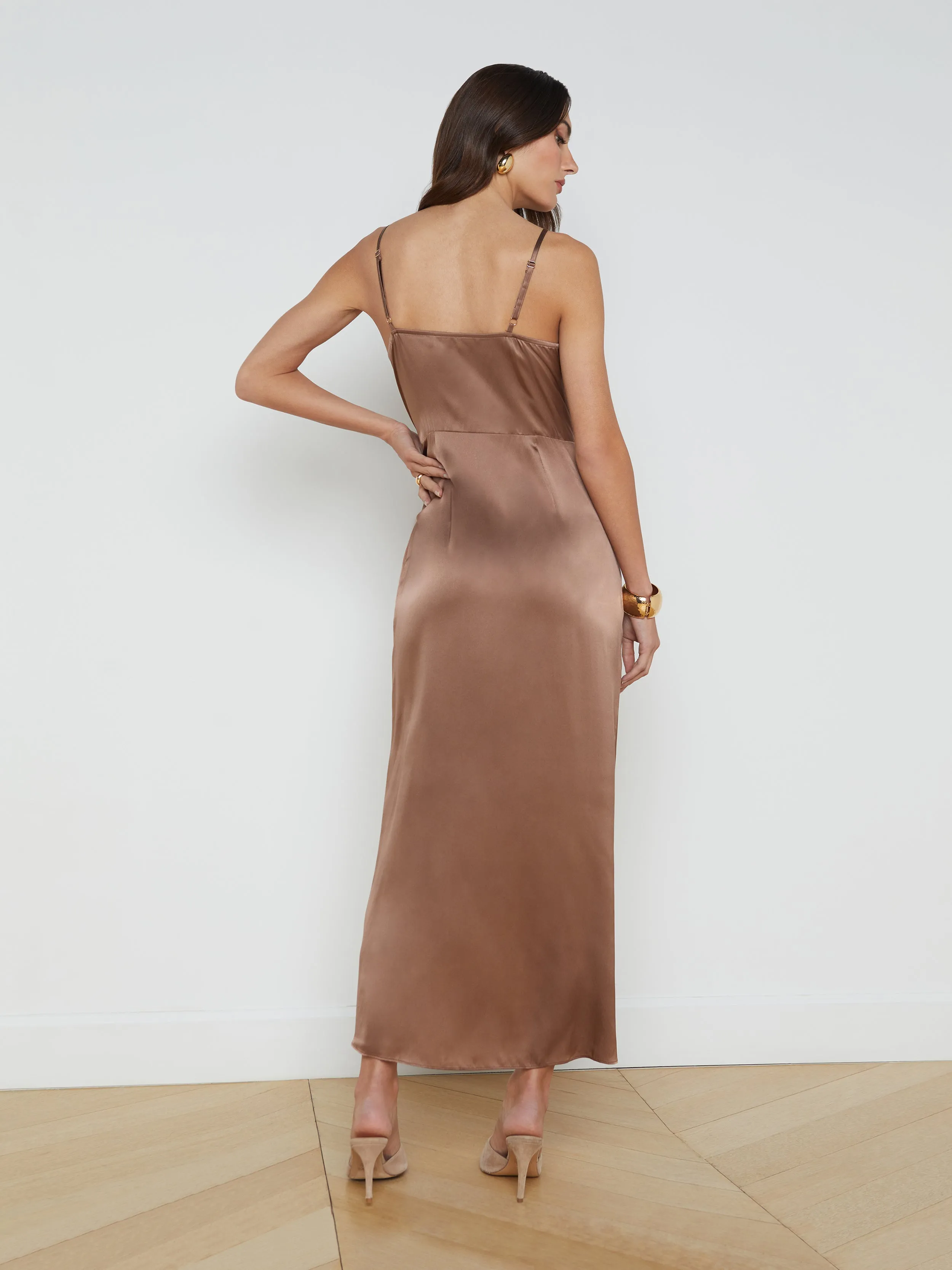 Amilia Silk Wrap Dress