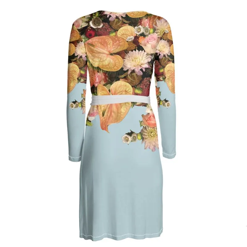 Anthurium Abound Wrap Dress