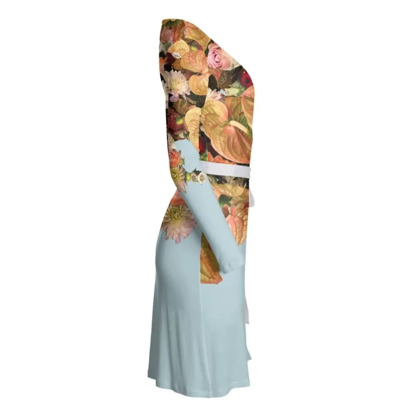 Anthurium Abound Wrap Dress