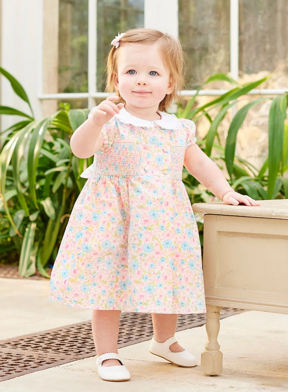 Baby Alice Floral Smocked Dress