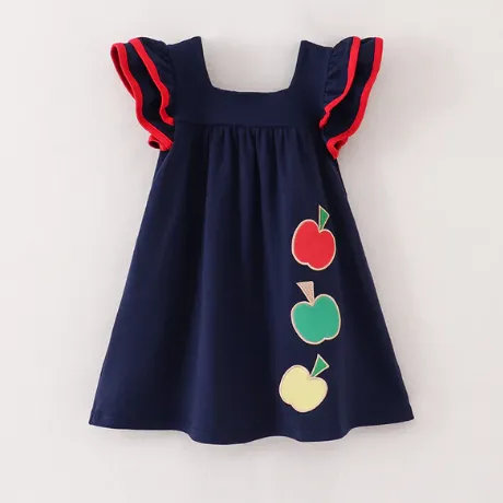 BACK TO SCHOOL APPLE  DRESS