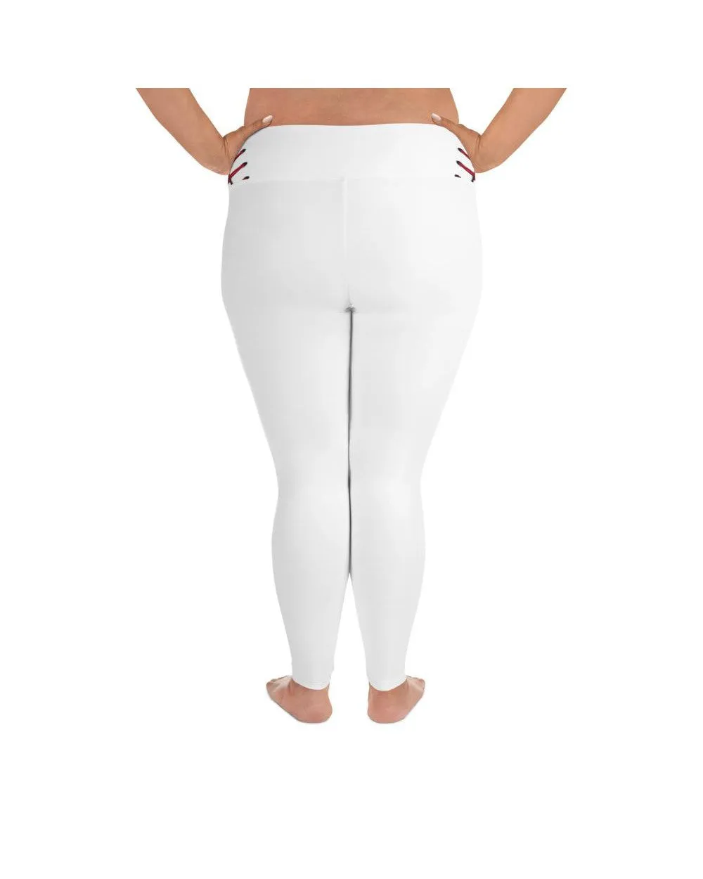 Baseball Stitches Plus Size Leggings