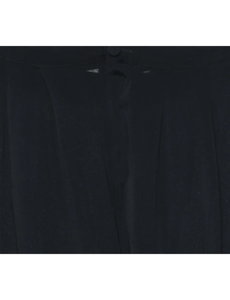 Black Palazzo Flared Leg Trousers - W32 L27