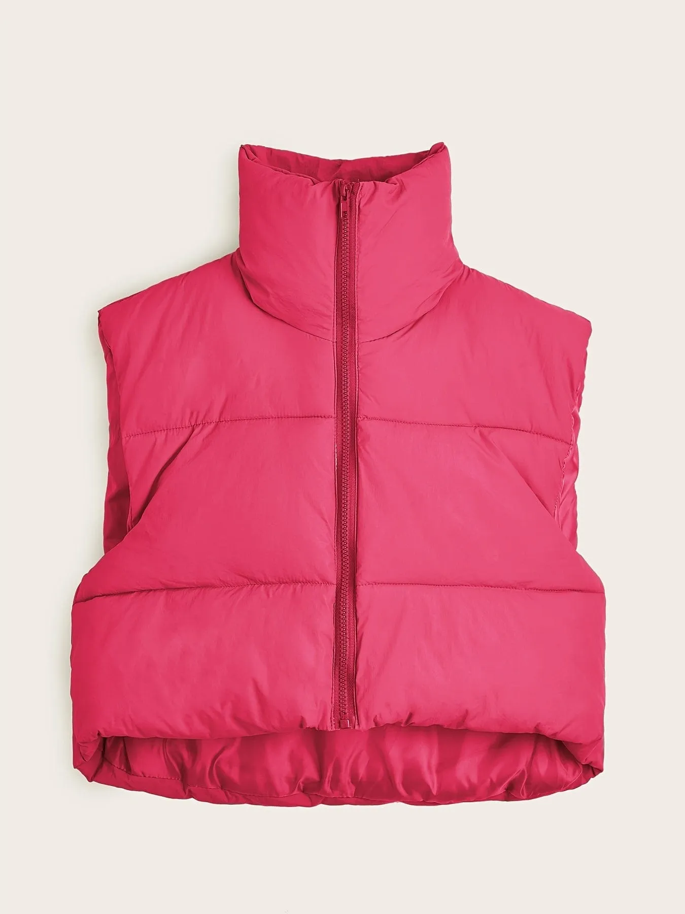 Black Puffer Vest with Hood