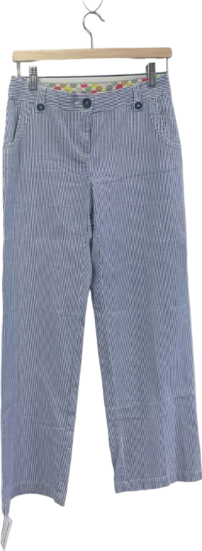 BODEN Blue and White Striped Trousers UK 8L