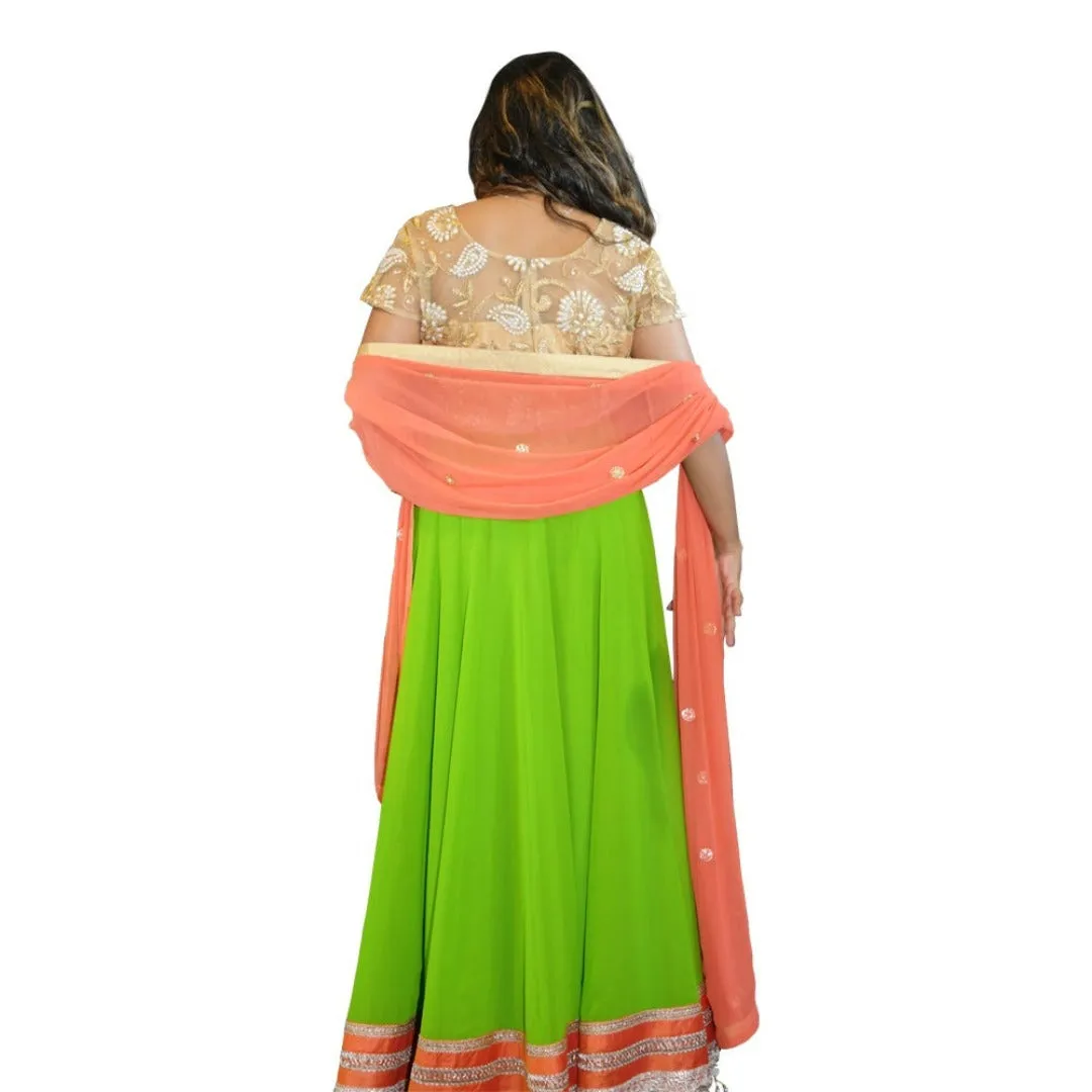 Bollywood style Chiffon Anarkali dress