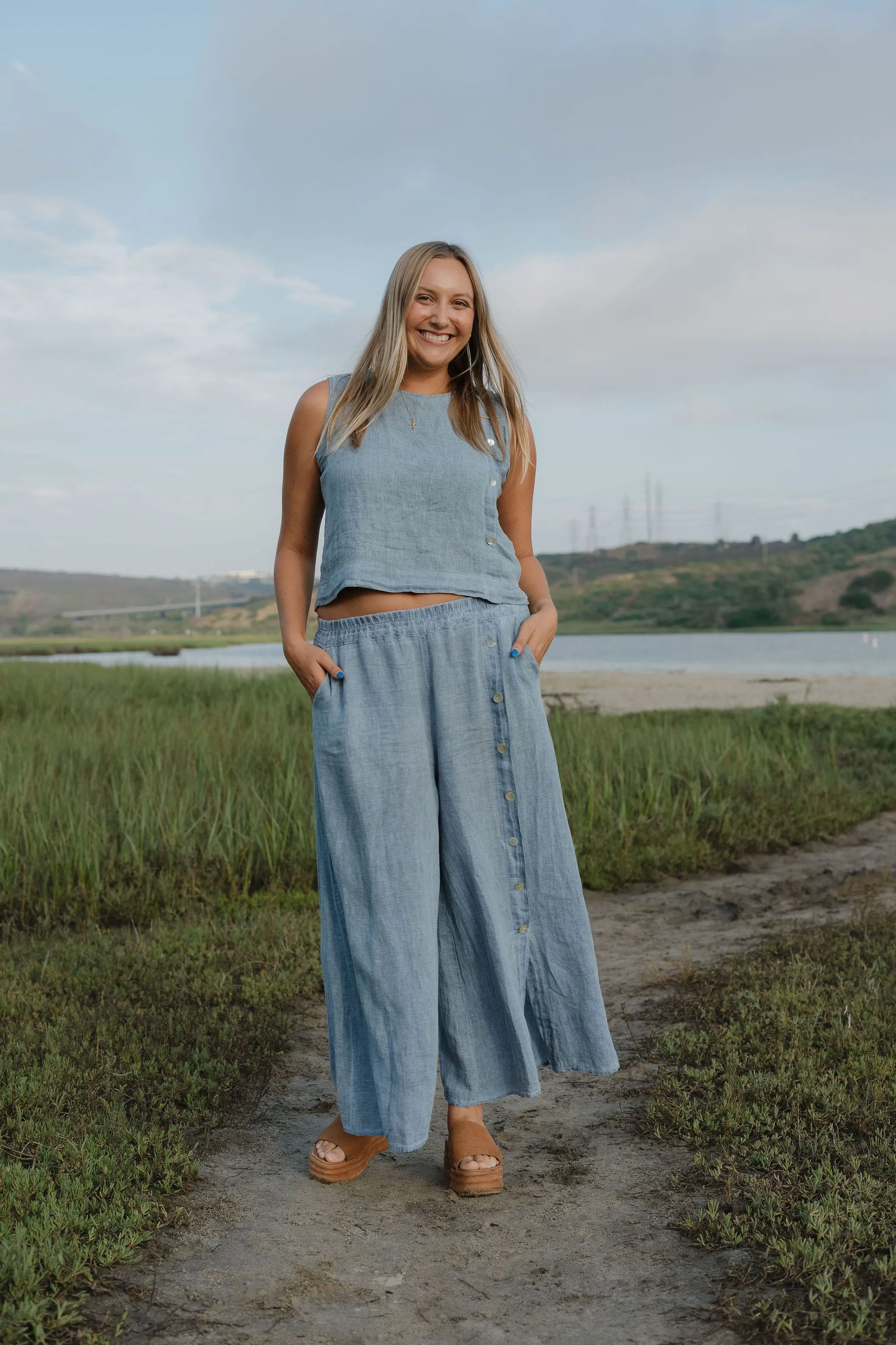 Calafia Linen Pants by 75