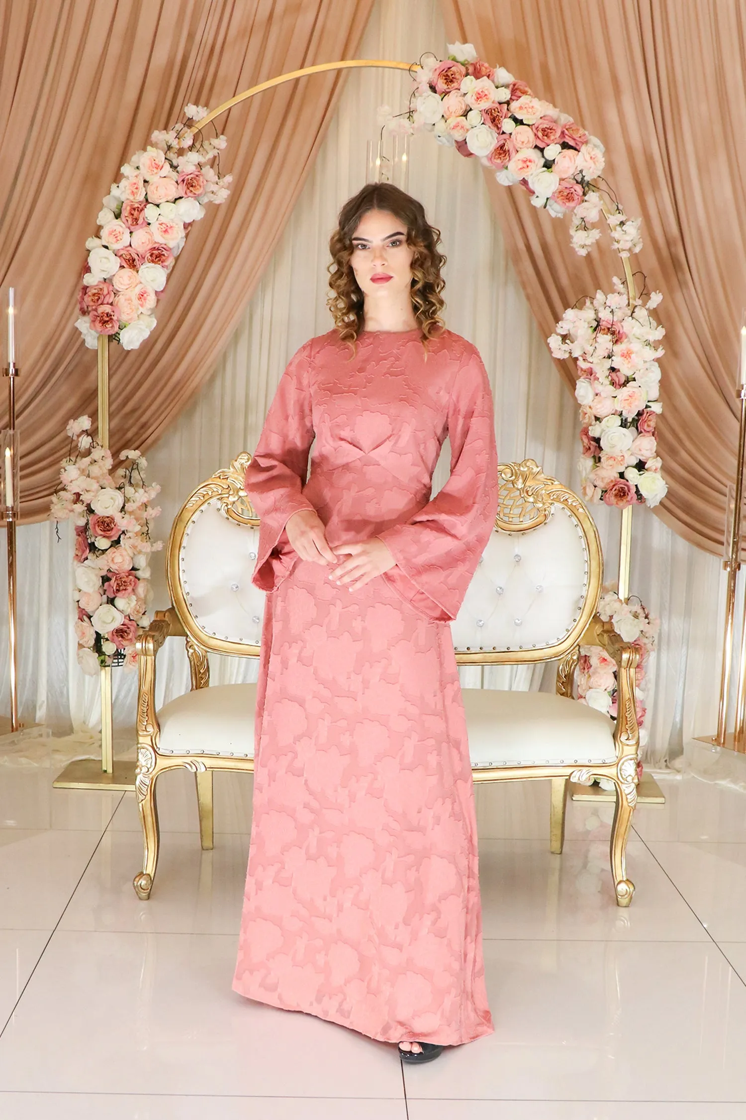 Camilla Lace Dress- Pink