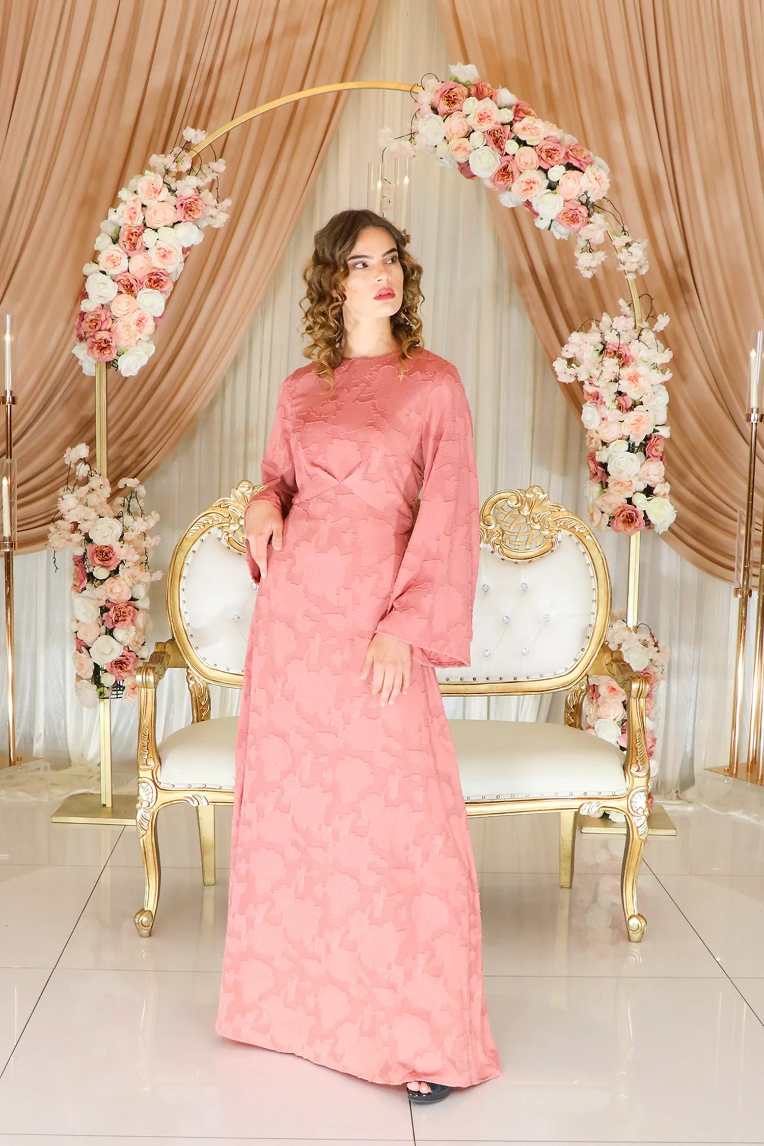 Camilla Lace Dress- Pink