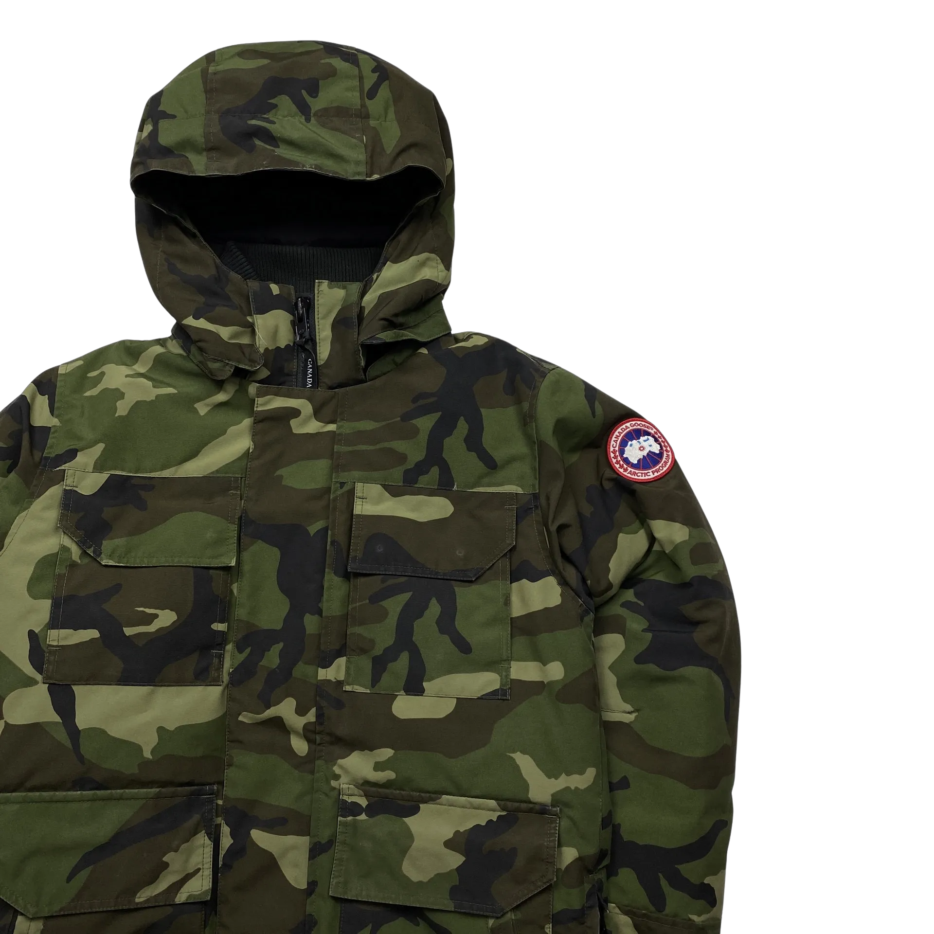 Canada Goose Maitland Military Camo Hooded Puffer Jacket - Medium