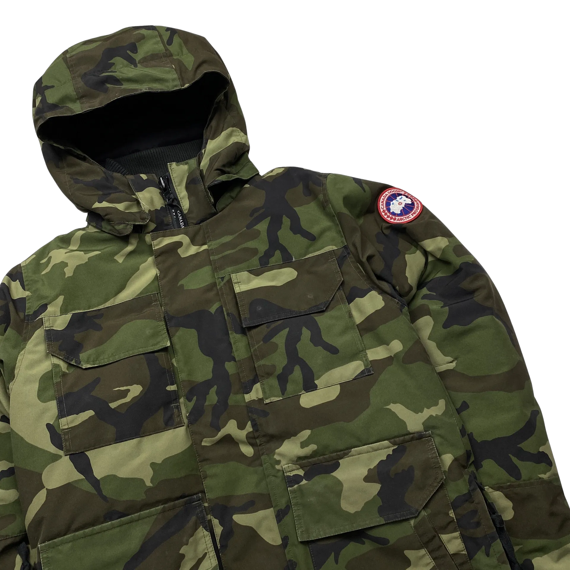 Canada Goose Maitland Military Camo Hooded Puffer Jacket - Medium