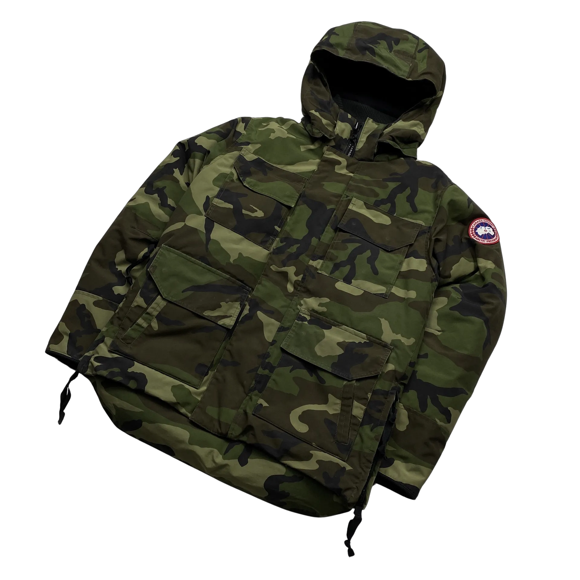 Canada Goose Maitland Military Camo Hooded Puffer Jacket - Medium