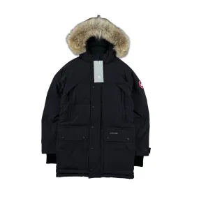 Canada Goose Navy Premium Down Emory Coyote Fur Parka Jacket - Small