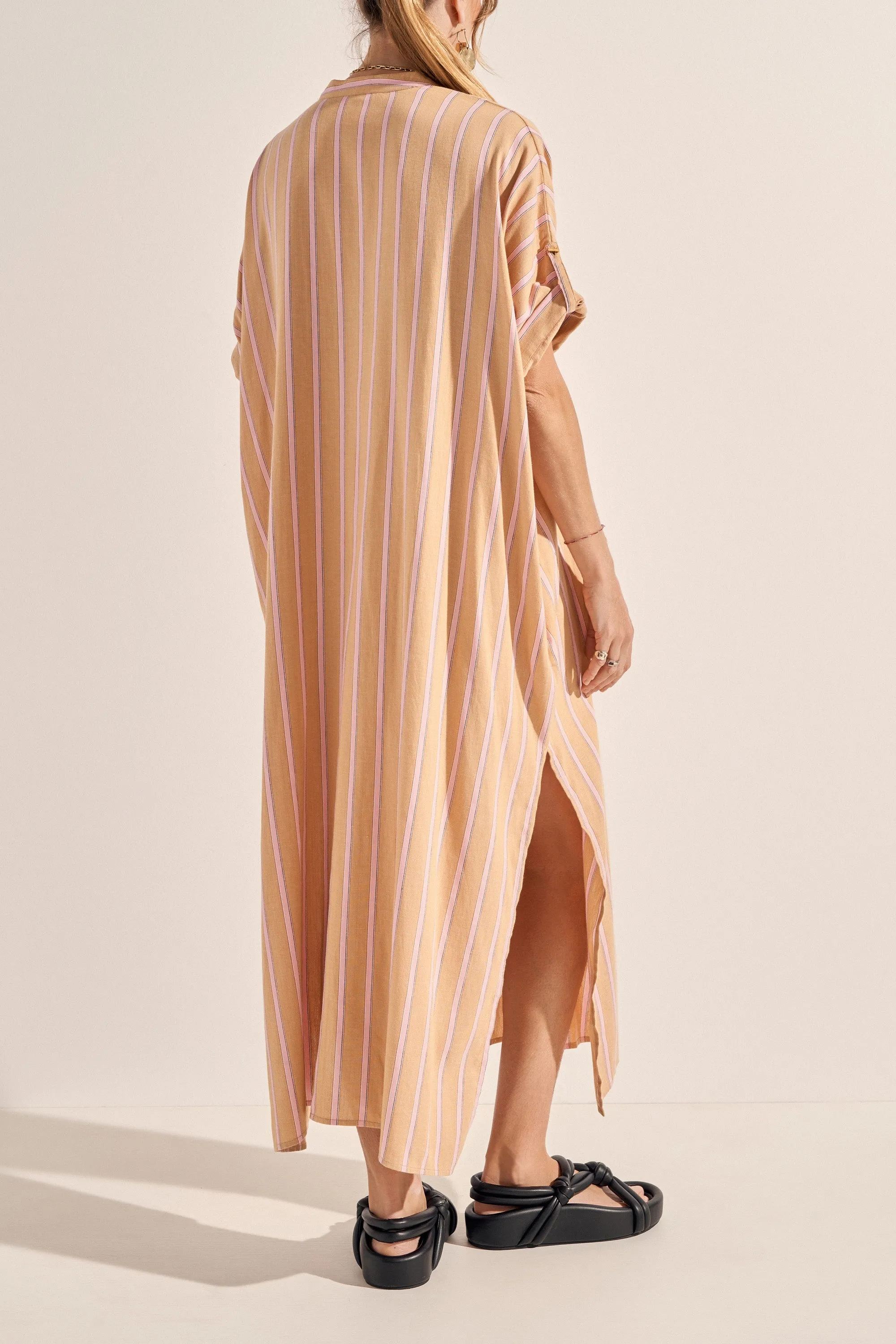 Castor Camel Stripe Caftan