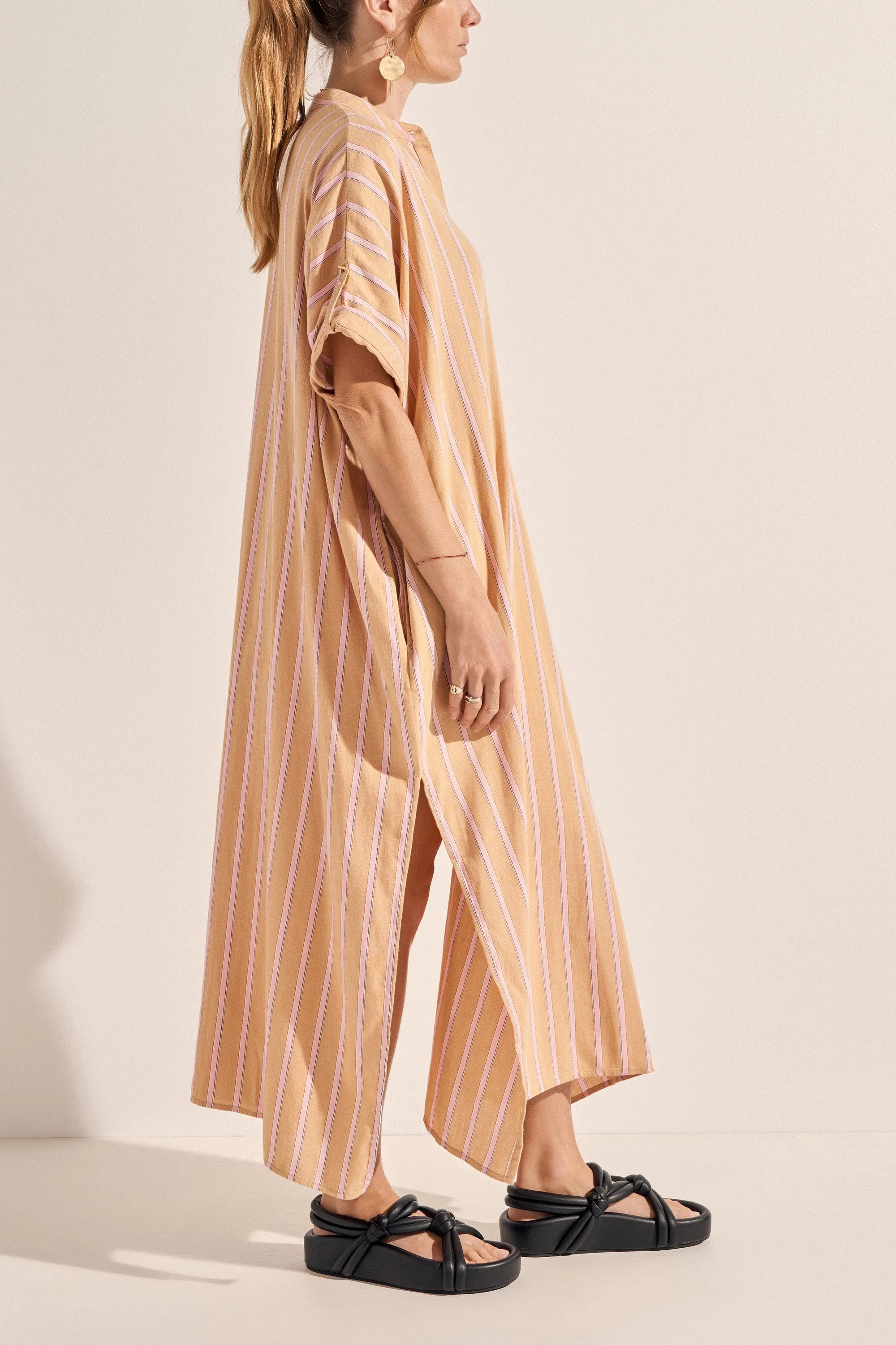 Castor Camel Stripe Caftan