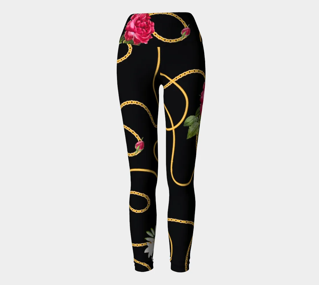 Chained Maiden Florals Yoga Leggings