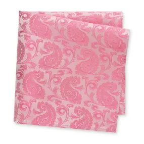 Classic Fuchsia Paisley Silk Handkerchief