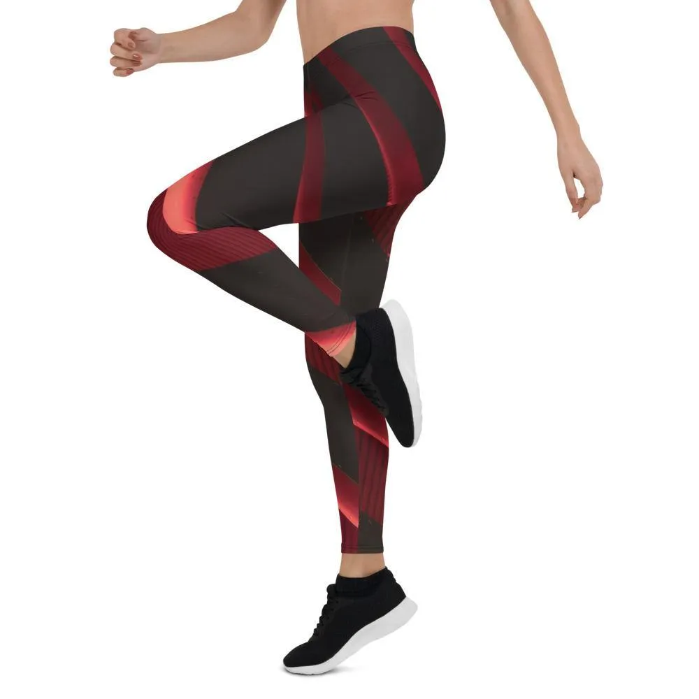 Crimson Low Waist Leggings