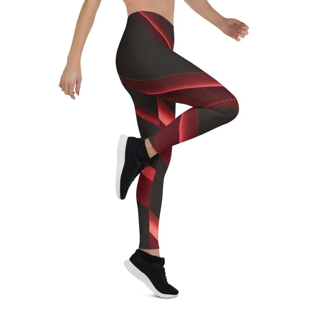 Crimson Low Waist Leggings