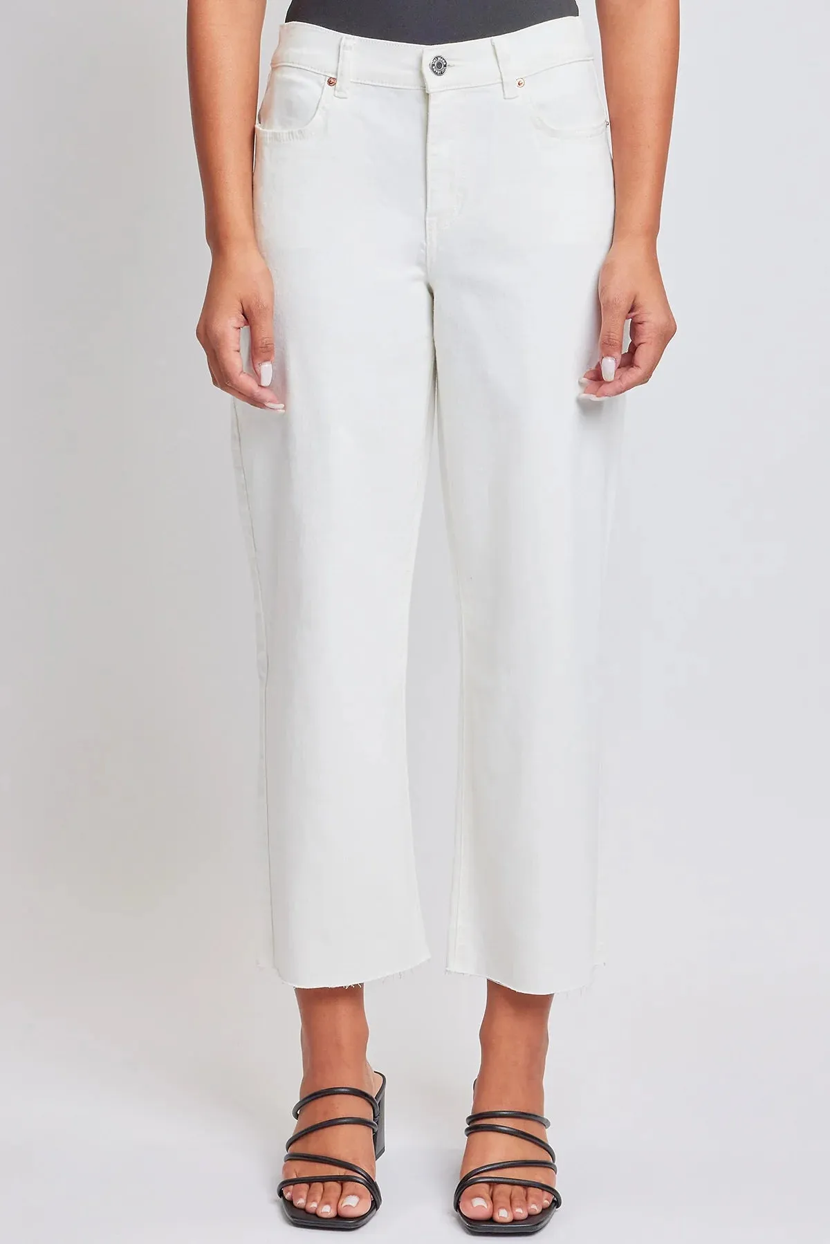 CURVY CROPPED WIDE LEG PANTS