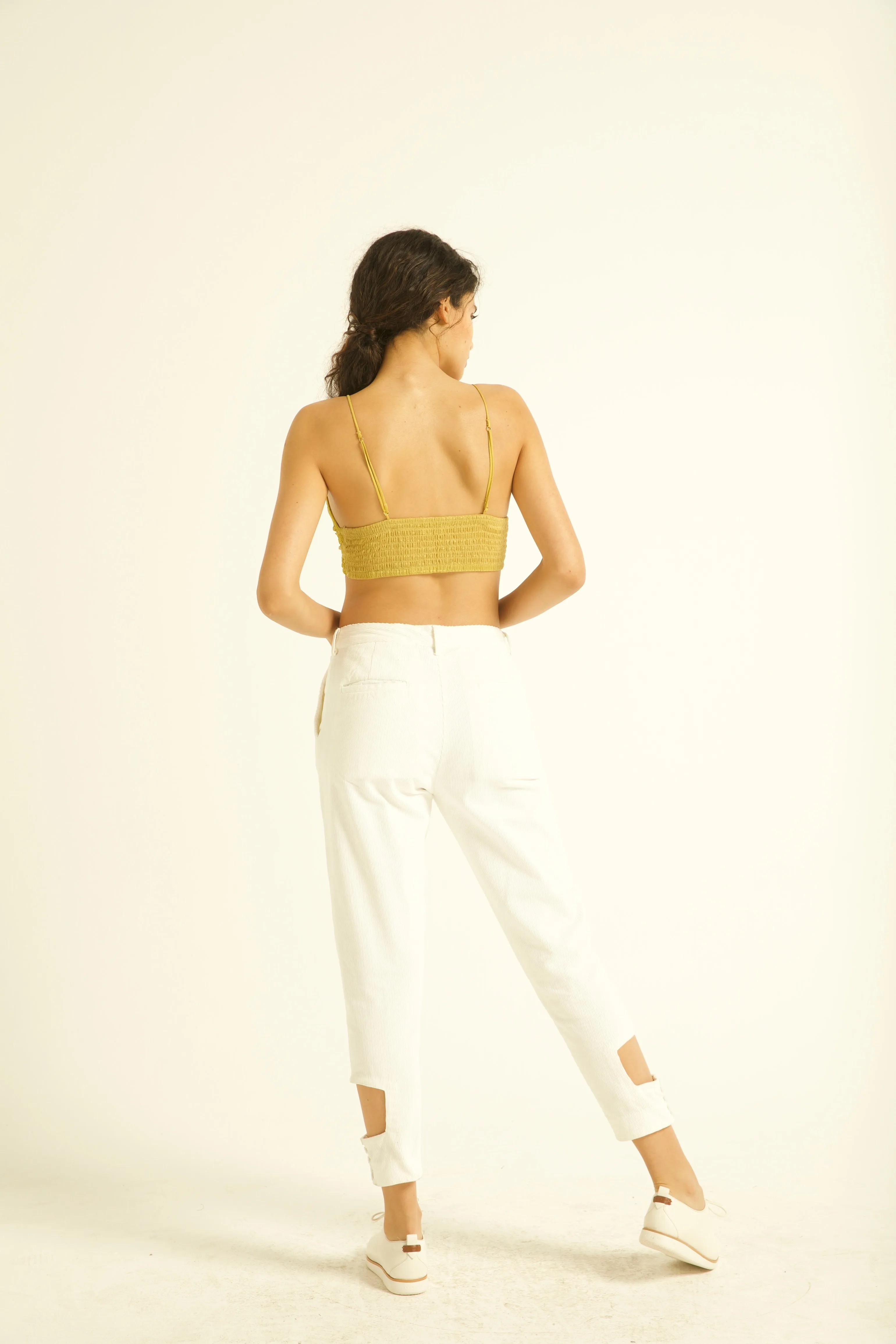 Cutout Corduroy Pant