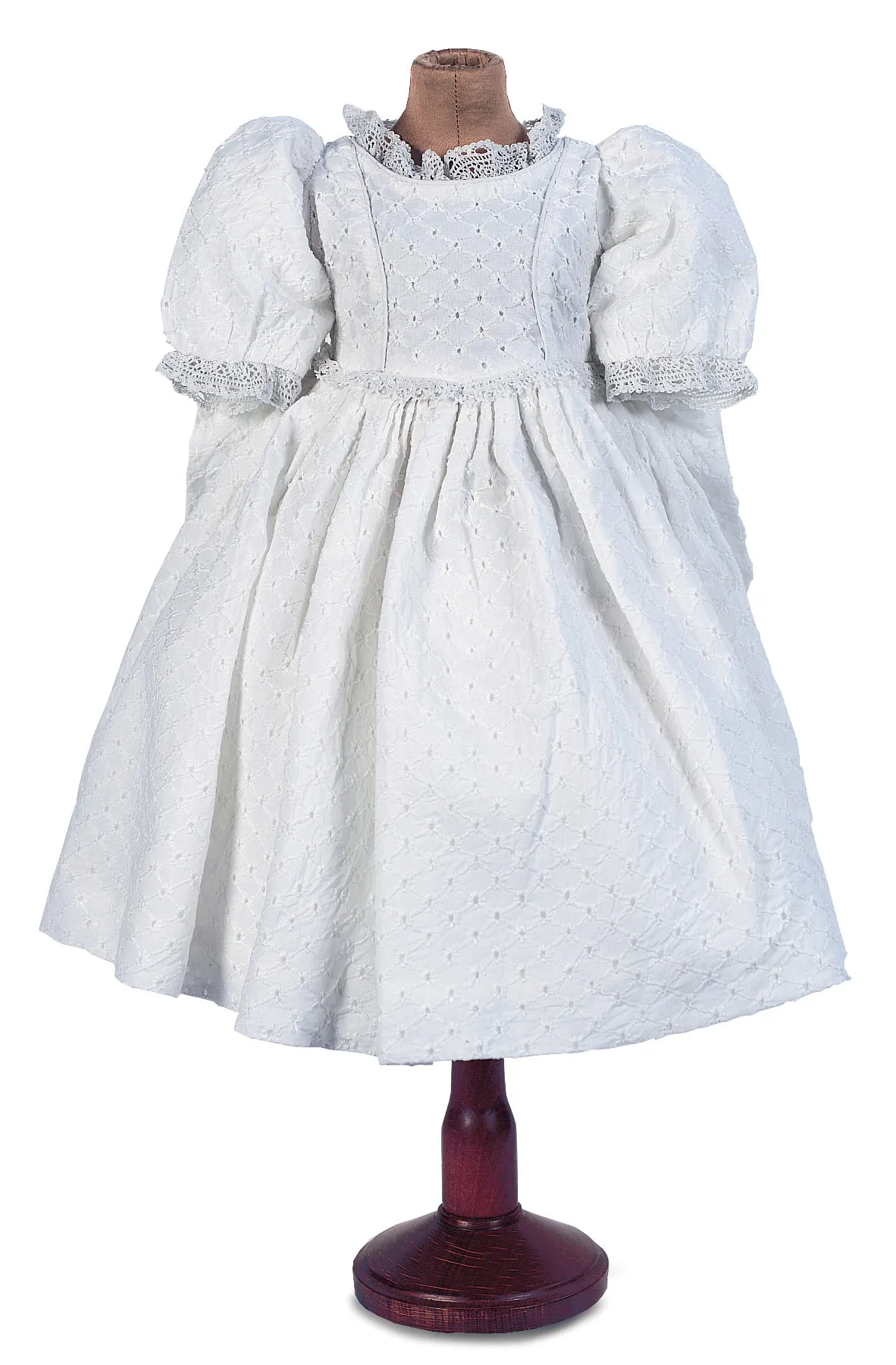 Dainty White Cotton Eyelet Dress