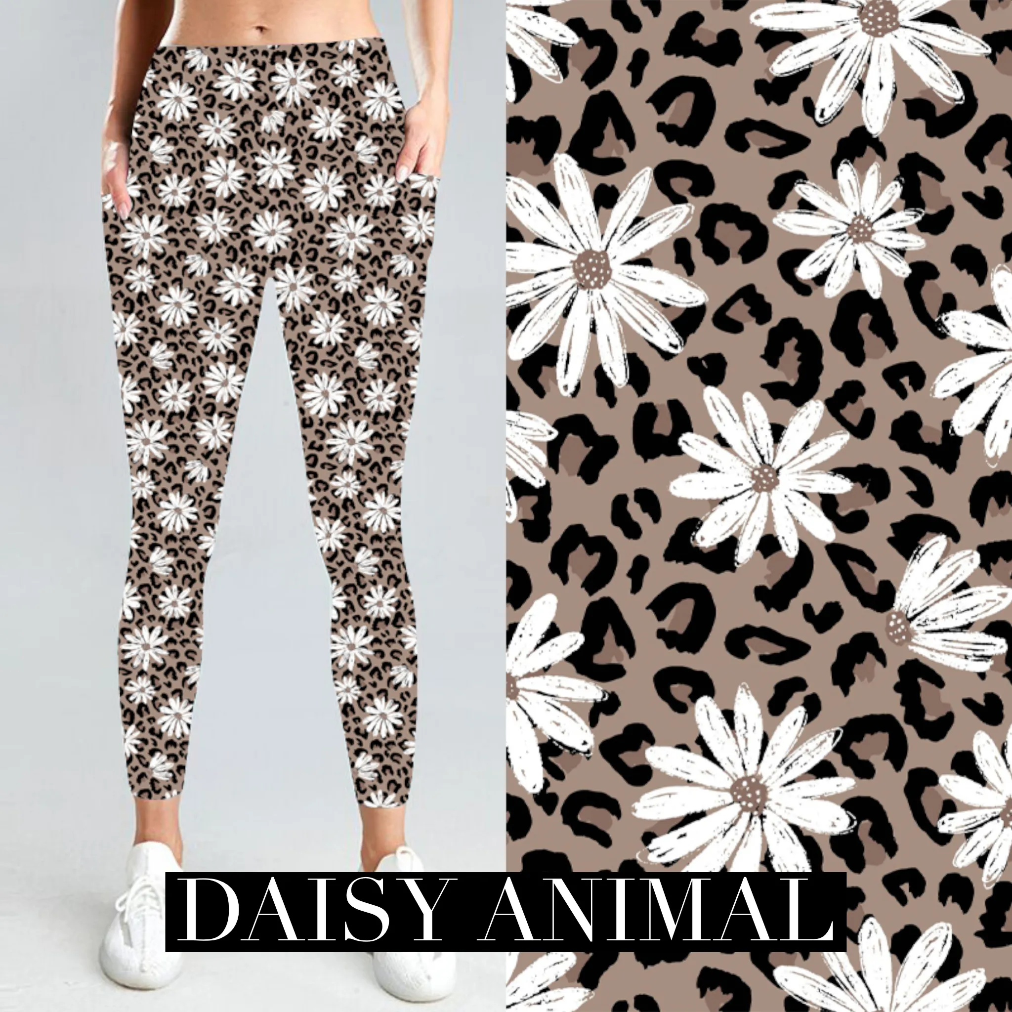 Daisy Leopard Leggings