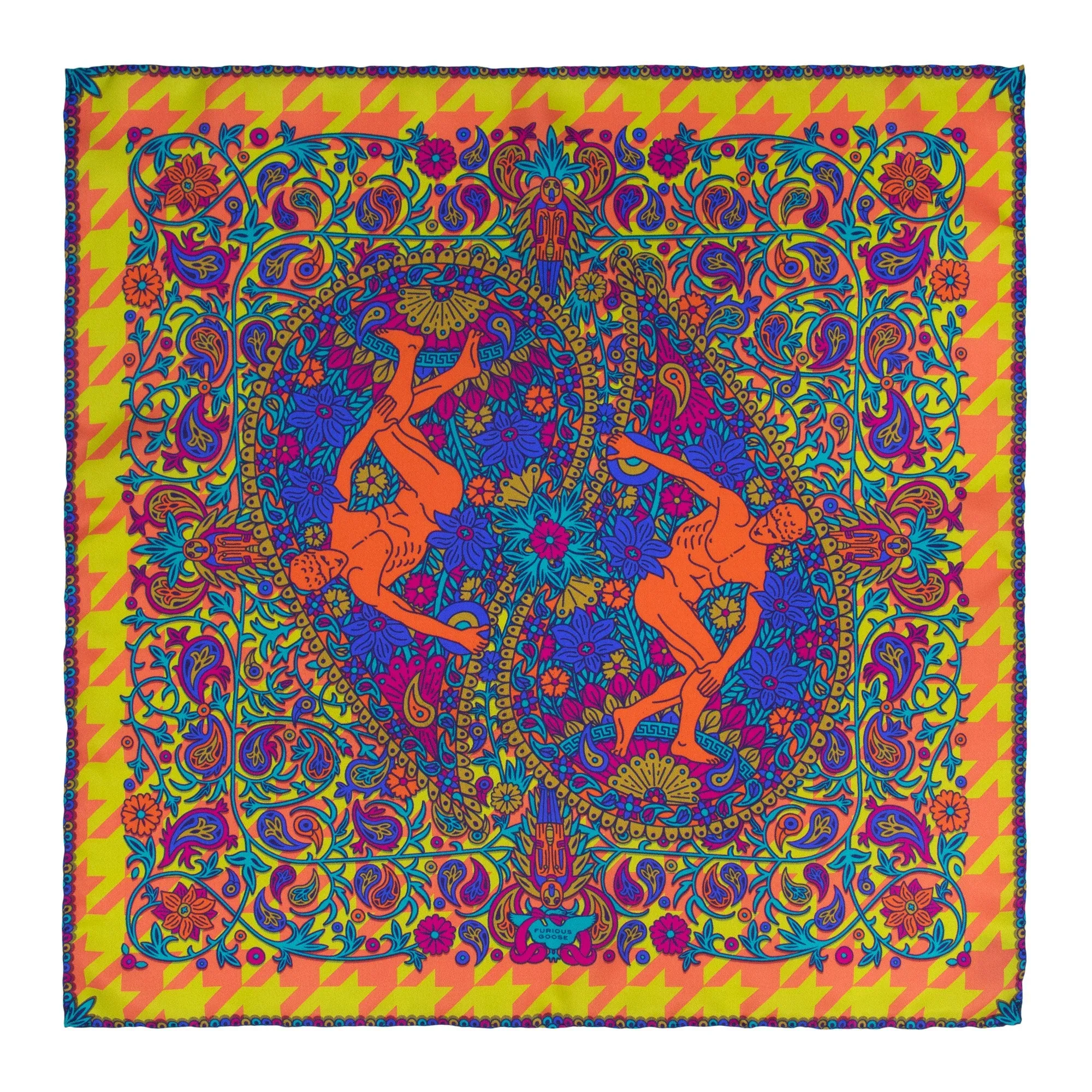 Discobolos Baramulla, Paisley Gods Silk Scarf