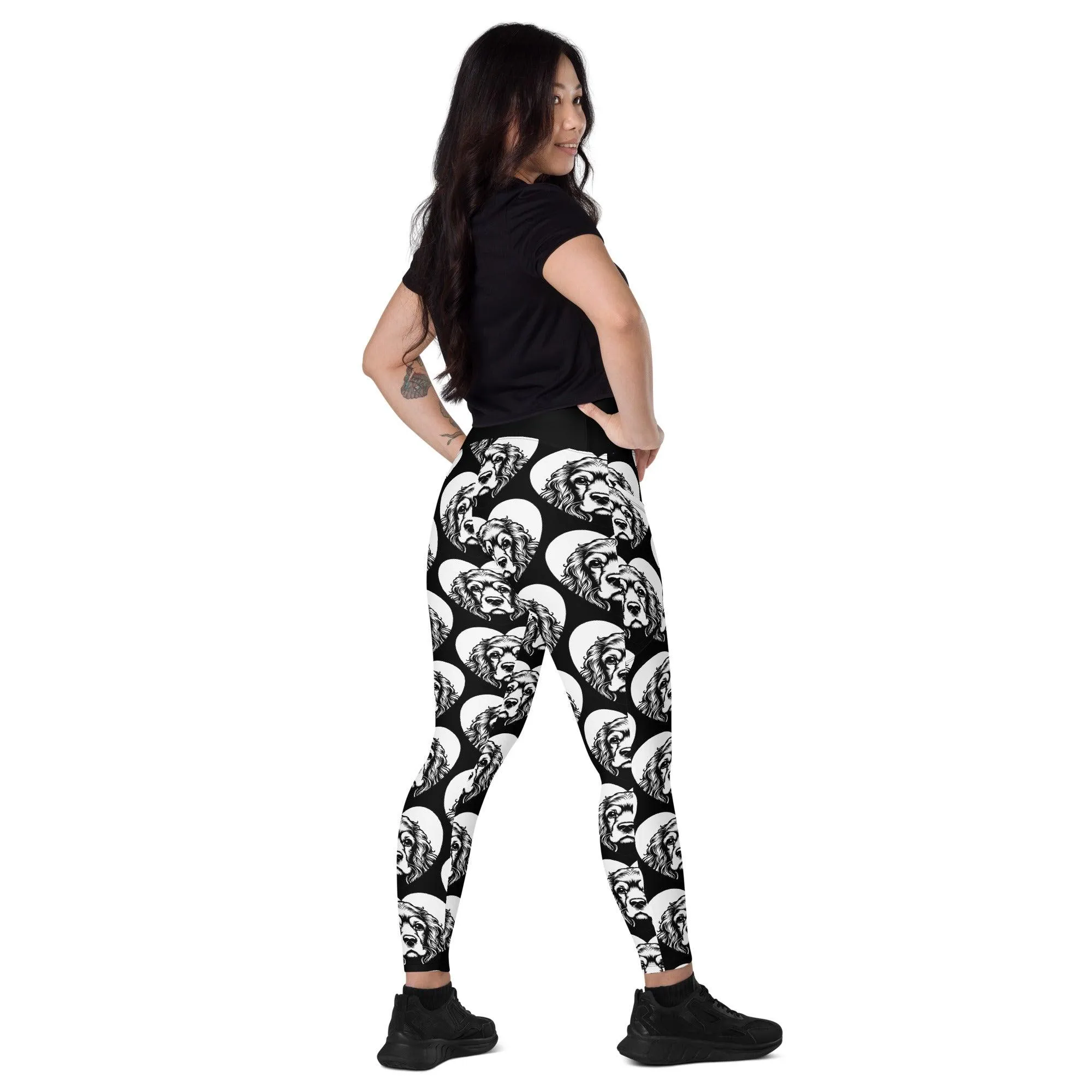 DOG BREED LEGGINGS with pockets - COCKER SPANIEL - HERTTAHOUND