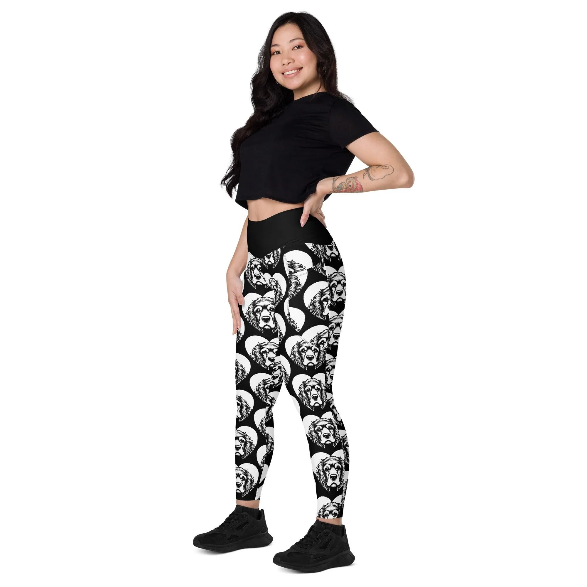 DOG BREED LEGGINGS with pockets - COCKER SPANIEL - HERTTAHOUND