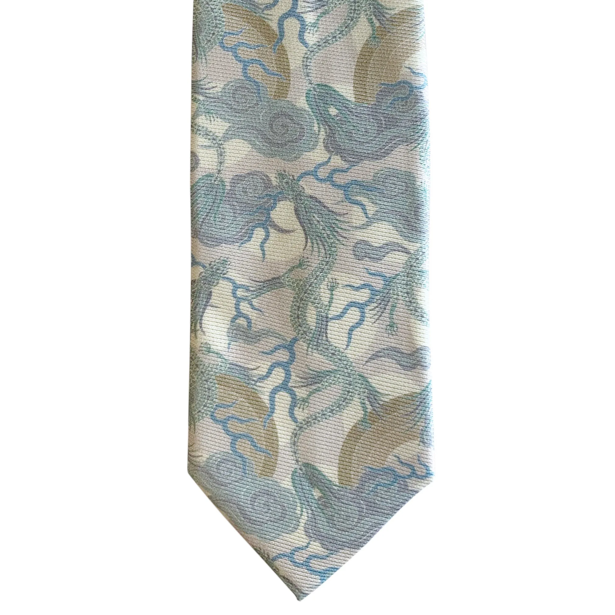 Dragon Tie, Argentum – Silk Neck Tie