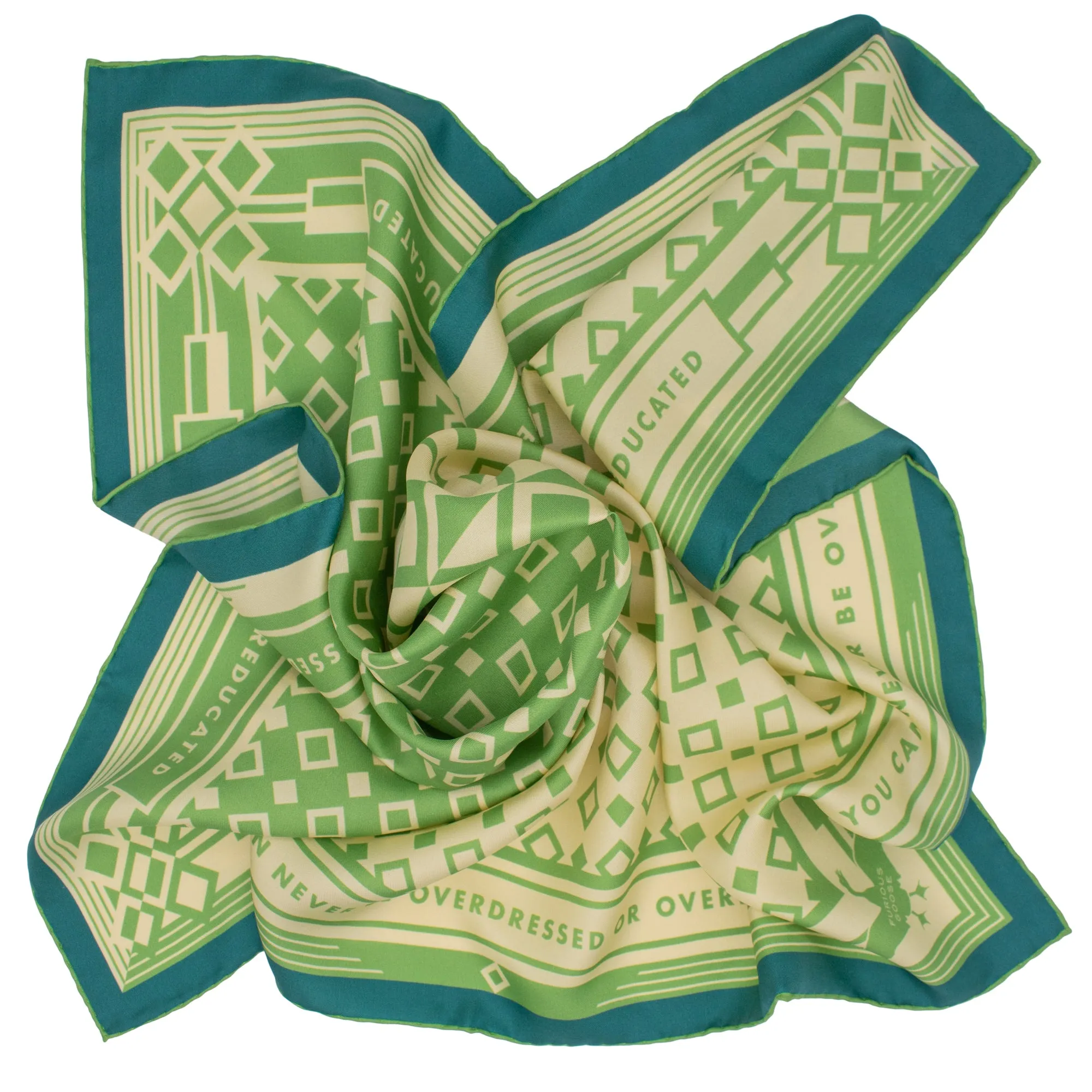 Dress to Impress, Pistachio – Silk Scarf