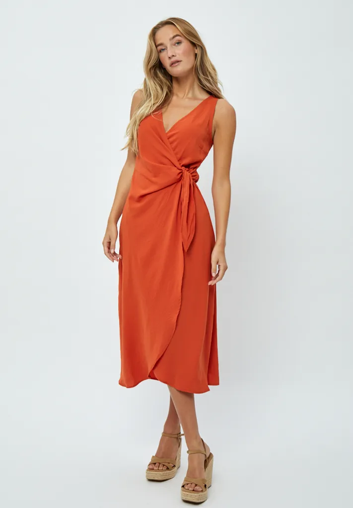 DSBianna Wrap Dress - Mecca Orange